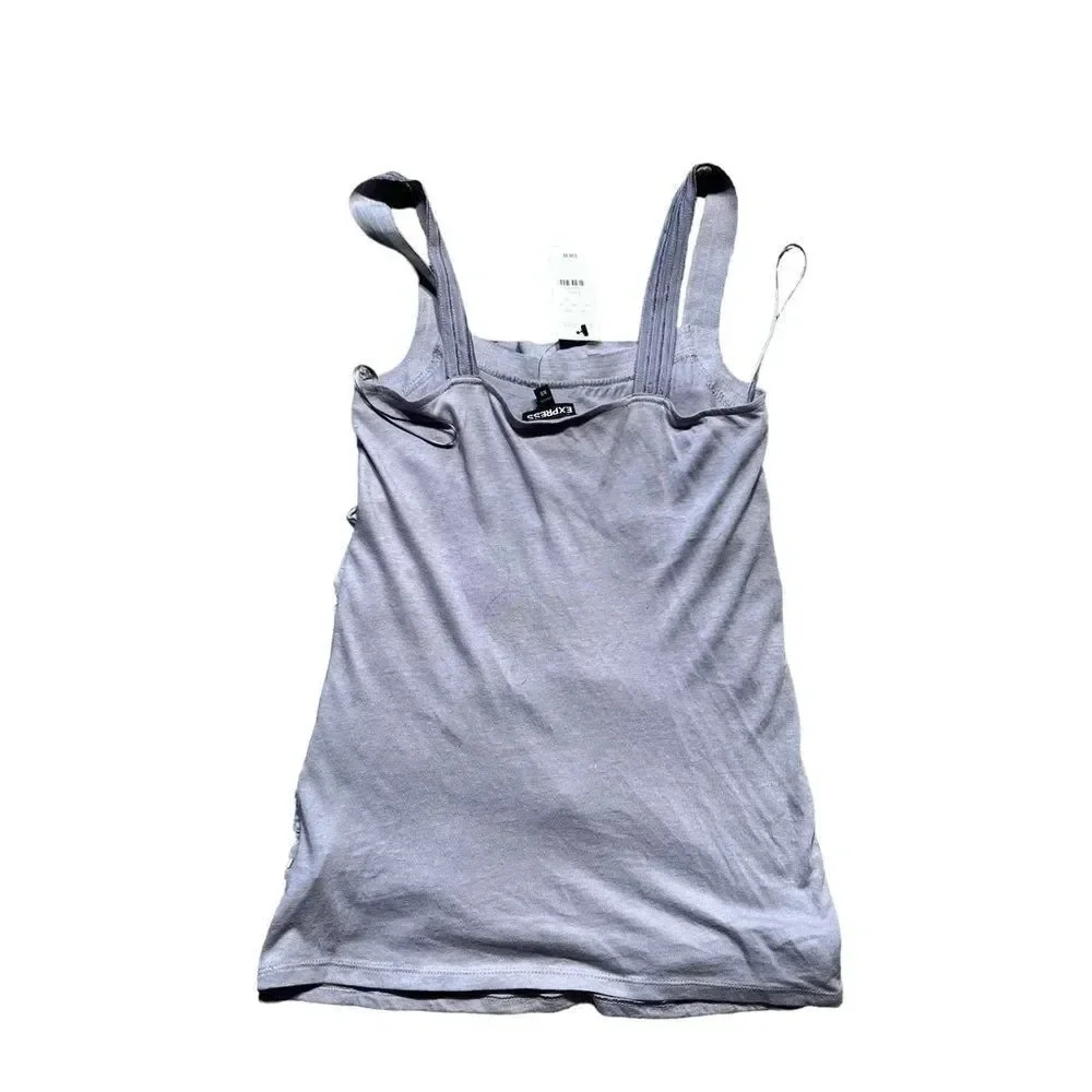 NWT Express Ruffled‎ Ribbon Tank Top XS - Picture 4 of 4